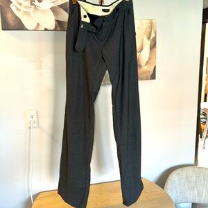 J Crew Grey Favorite Fit Suiting Pant Flare Leg Size 0